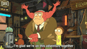 Happy Rick And Morty GIF by Adult Swim