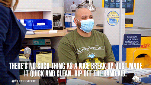 Break Up Nbc GIF by Superstore