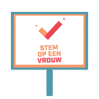 Vote Feminism Sticker by Stem op een Vrouw