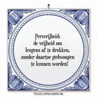 Stem Vrijheid GIF by Tegelspreuken.nl