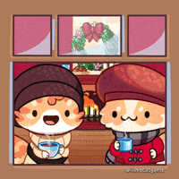 Merry Christmas Cat GIF by Mino Games