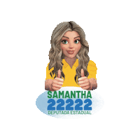 Samantha Sticker by samanthacavalca