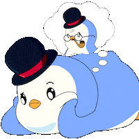 Penguin Grandpa Sticker by Pudgy Penguins