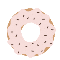 Dessert Donut Sticker by La Agencia Rosa