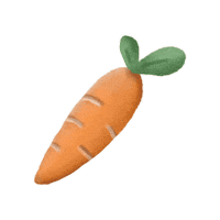 Rabbit Carrot Sticker