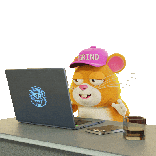 Secret Santa Hamster Sticker by Grind