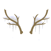christmas snow Sticker by Quinn the Fox