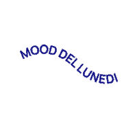 Blue Monday Mood Sticker