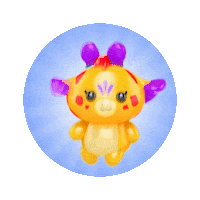 giraffe bananas Sticker by Splash Toys