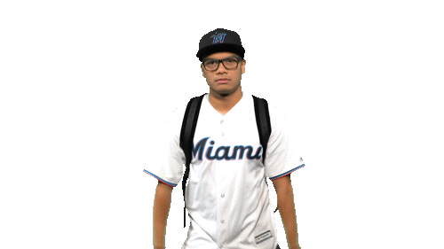 fun baseball Sticker by Miami Marlins