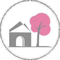 eriehomegirl logo real estate realtor tree Sticker