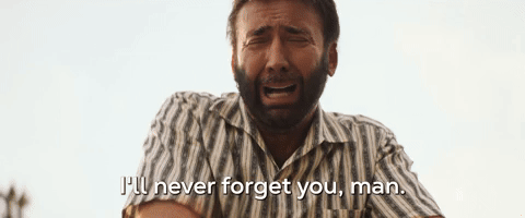 I'll Never Forget You, Man