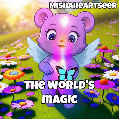 Rainbow Flower GIF by MishaHeartseer