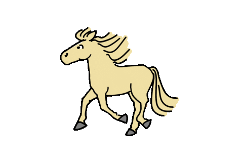 Wink Horse Sticker by Ponyfarben