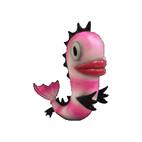 Fish Sticker by Gary Baseman