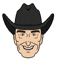 Wild West Illustration Sticker by Libby Cook