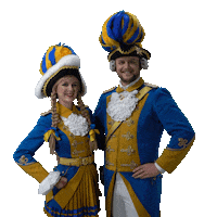 Party Gold Sticker by Bürgergarde Blau-Gold