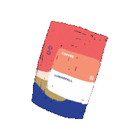 ForestCloudBev pink coffee cafe cloud Sticker