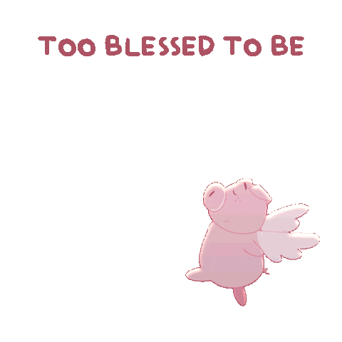 Stressed Flying Pig Sticker by PositivelyPigasus