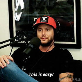 aborddelimpala giphyupload easy jensen ackles aborddelimpala GIF