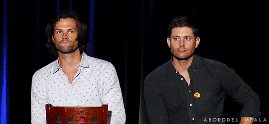 aborddelimpala giphyupload look jensen ackles jared padalecki GIF