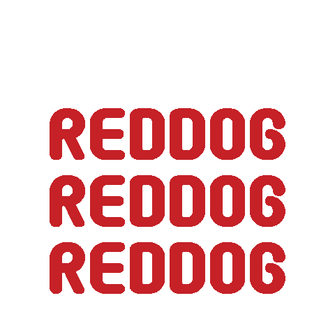 reddog_id giphyupload dog red hotdog Sticker