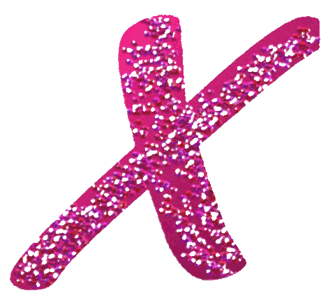 X Buchstabe Sticker