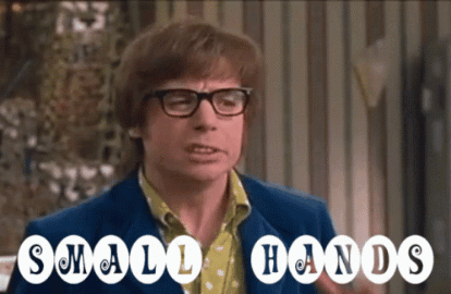 austin powers small hands GIF