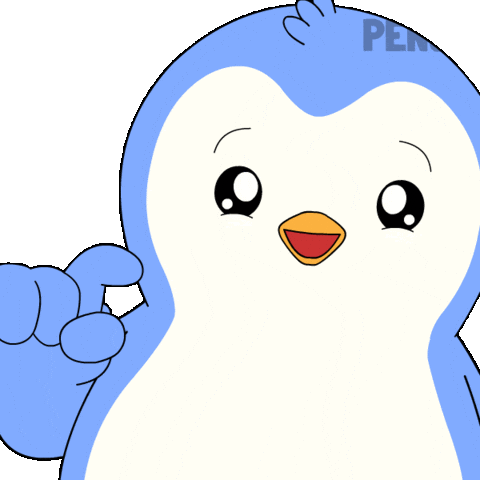 Wake Up Hello Sticker by Pudgy Penguins