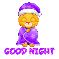 Relaxing Good Night Sticker by Lucas and Friends by RV AppStudios