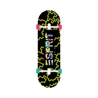 espritofficial 80s colorful skate skateboard Sticker
