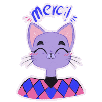 Cat Post Sticker by Poupoutte