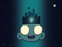 space zombie GIF