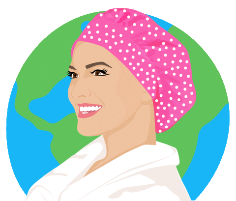 Relaxed Celebration Sticker by TIARA Shower Cap®