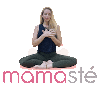Yoga Mamaste Sticker by Mamasté by Vasia