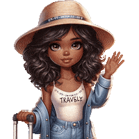 Girl Travel Sticker