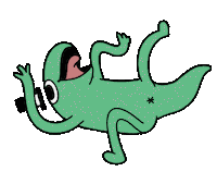 Frog Deny Sticker by Incrediville