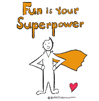 Super Man Fun Sticker