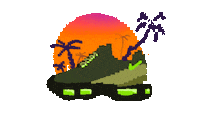 Sunset Nike Sticker