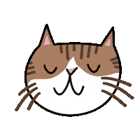 happy tabby cat Sticker by Nikki McWilliams