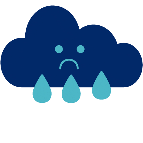 Sad Rain Sticker by SchlegelundSchmidt