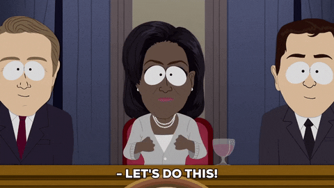michelle obama president GIF by South Park 