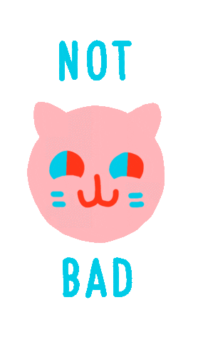 Not Bad Mood Sticker by Cinta Hosta
