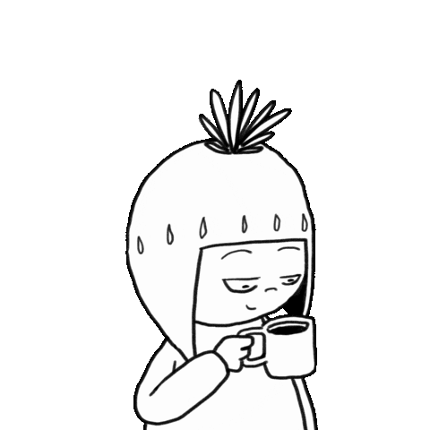 Happy Coffee Sticker by RainToMe