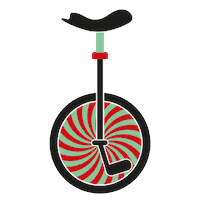 SpazioCircoBergamo circus cycle monocycle spazio circo Sticker