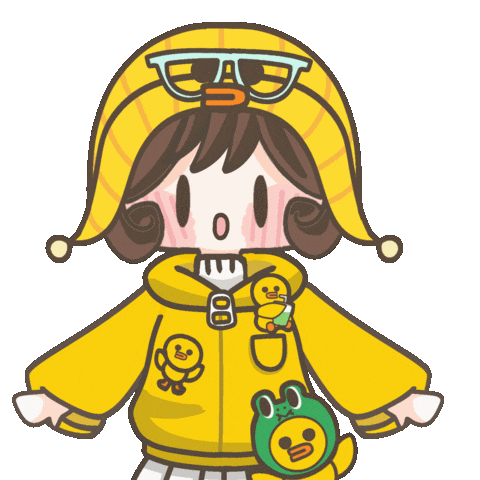 Girl Sally Sticker by Fluffy the Thunder God 雷神阿毛