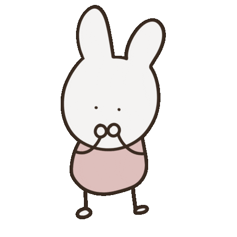 with_minee rabbit lovely vomit 귀여운 Sticker