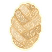 shabbosproject shabbat challah shabbos shabbatshalom Sticker