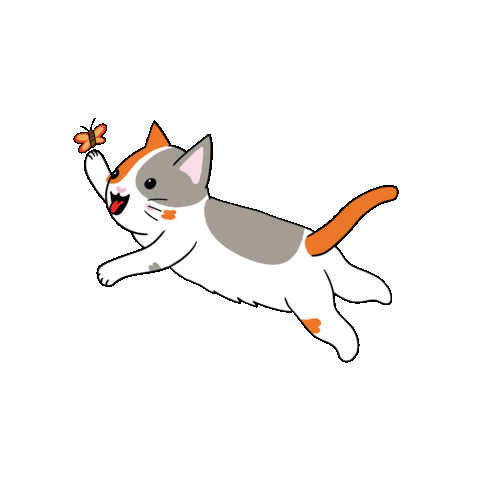 Cute Cat Sticker by Petique, Inc.