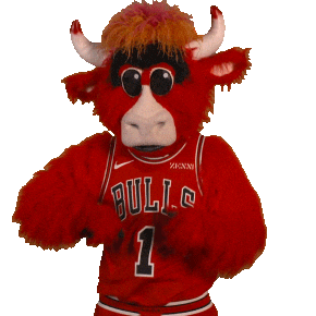 Benny The Bull Dance Sticker by Chicago Bulls